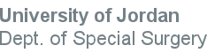 Logo University of Jordan - Department of Special Surgery